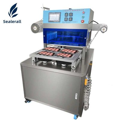 satın al Vertical Expansion 304 Stainless Steel Pneumatic Tray Sealer for Fully Automatic Cup Sealing Çevrimiçi üretim